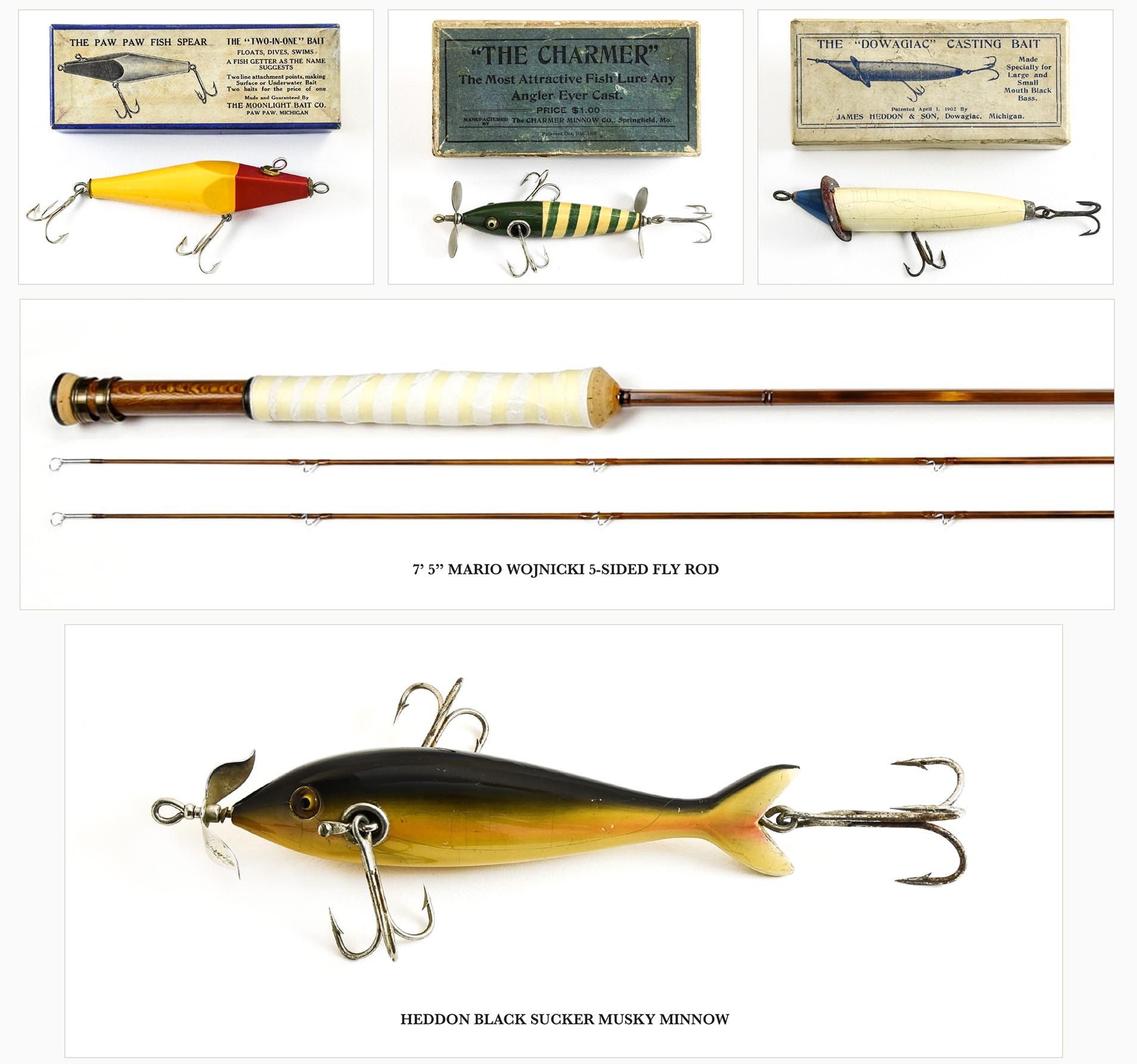 Sold at Auction: Two Cases of Antique and Vintage Fishing Lures