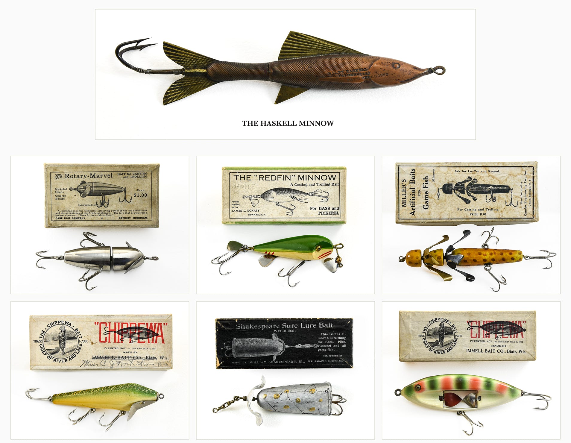 Sold at Auction: COLLECTION OF ANTIQUE FISH STRINGERS
